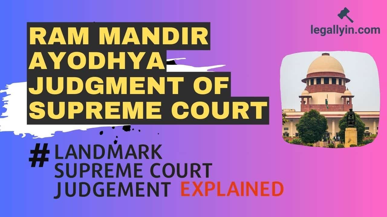 Ram Mandir Ayodhya Judgment Of Supreme Court: A Comprehensive Insight