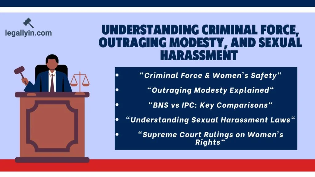 Legal-Reasoning-for-Seminal-U.S.-Texts-Constitutional-Principles-Education-Presentation-in-Red-and-Blue-Flat-Illustrations-min-1024x576 What is Criminal Force, Outraging Modesty, and Sexual Harassment ?