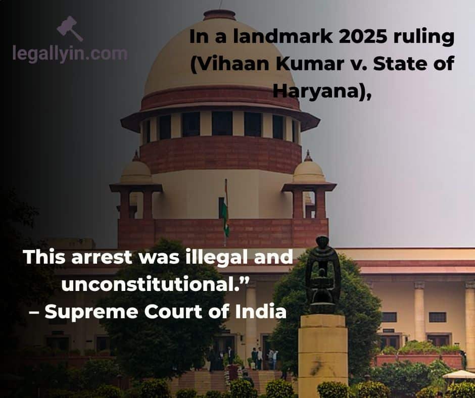 Supreme Court judgment on illegal arrest