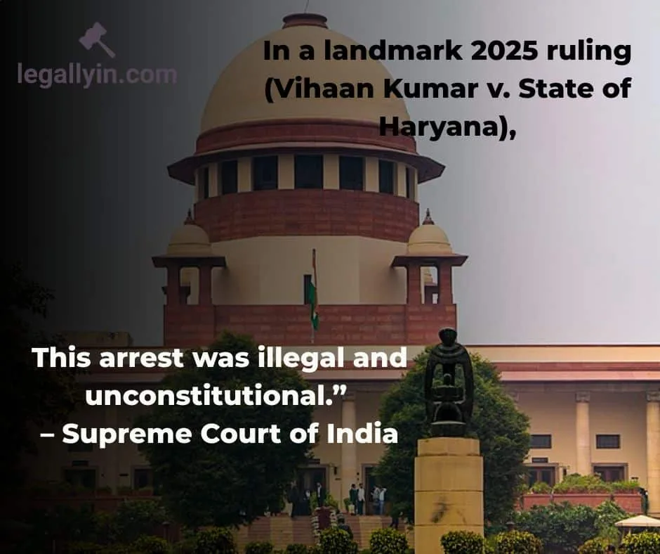 Supreme Court judgment on illegal arrest